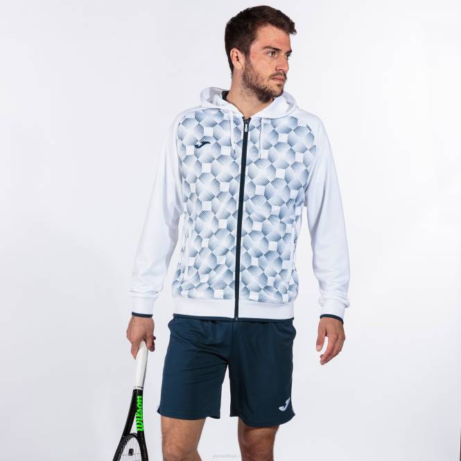 kapüşonlu ceket süpernova iii Joma beyaz lacivert erkekler 0RJD1488