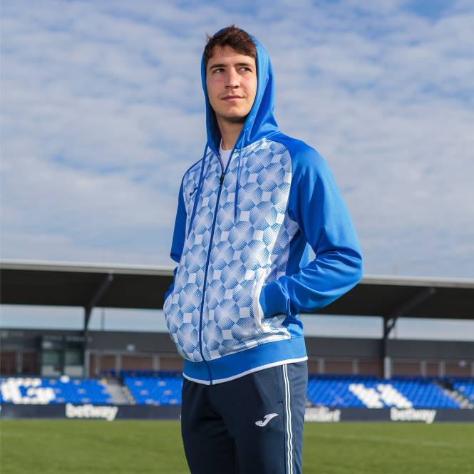 kapüşonlu ceket süpernova iii Joma kraliyet mavisi beyaz erkekler 0RJD3318