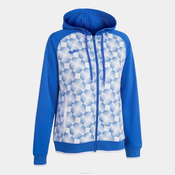 kapüşonlu ceket süpernova iii Joma kraliyet mavisi beyaz kadınlar 0RJD3964