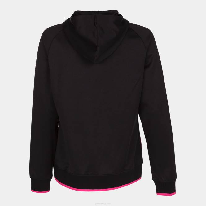kapüşonlu ceket süpernova iii Joma siyah floresan pembe kadınlar 0RJD3671