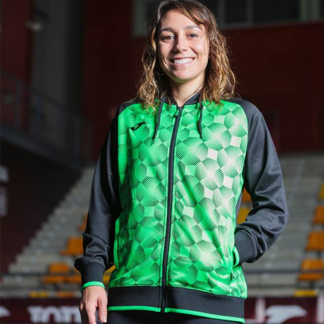 kapüşonlu ceket süpernova iii Joma siyah floresan yeşil kadınlar 0RJD1708