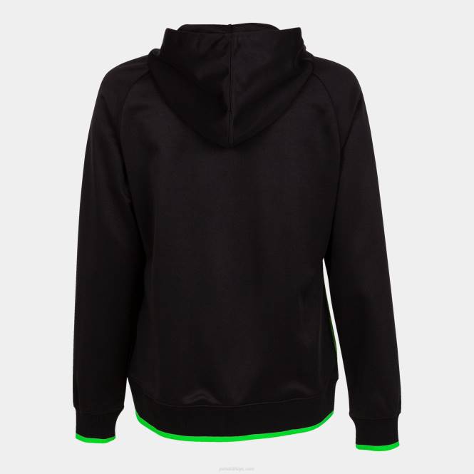 kapüşonlu ceket süpernova iii Joma siyah floresan yeşil kadınlar 0RJD1708