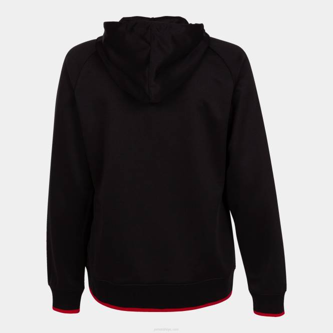 kapüşonlu ceket süpernova iii Joma siyah kırmızı kadınlar 0RJD2197