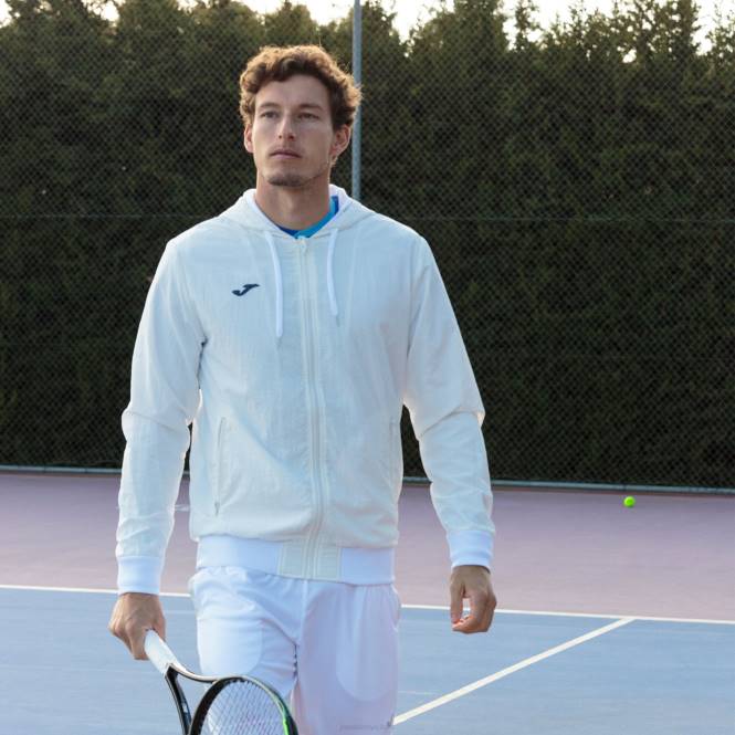 kapüşonlu ceket torneo Joma beyaz lacivert erkekler 0RJD332