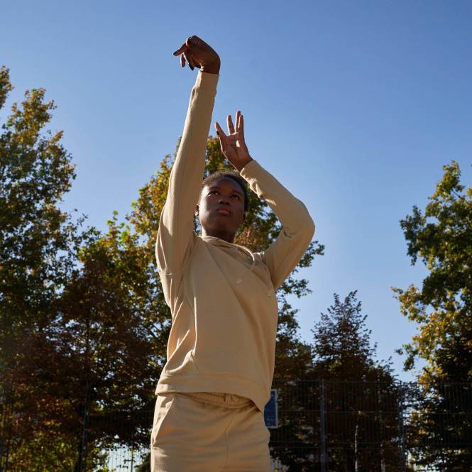 kapüşonlu kazak daphne Joma bej kadınlar 0RJD1732