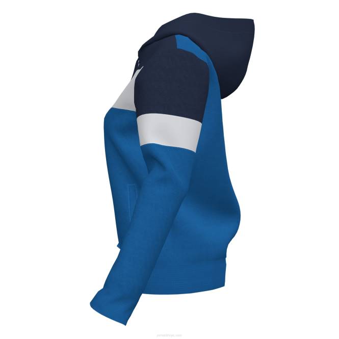 kapüşonlu kazak ekibi iv Joma kraliyet mavisi lacivert beyaz kadınlar 0RJD3584