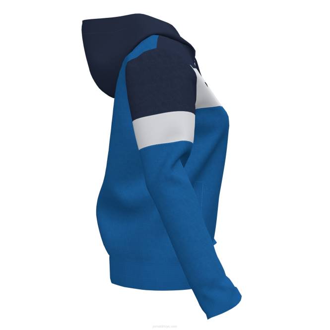 kapüşonlu kazak ekibi iv Joma kraliyet mavisi lacivert beyaz kadınlar 0RJD3584