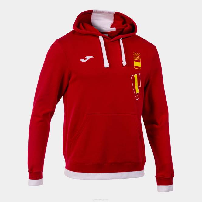 kapüşonlu kazak eğlence ispanyol olimpiyat komitesi Joma kırmızı beyaz0RJD3464