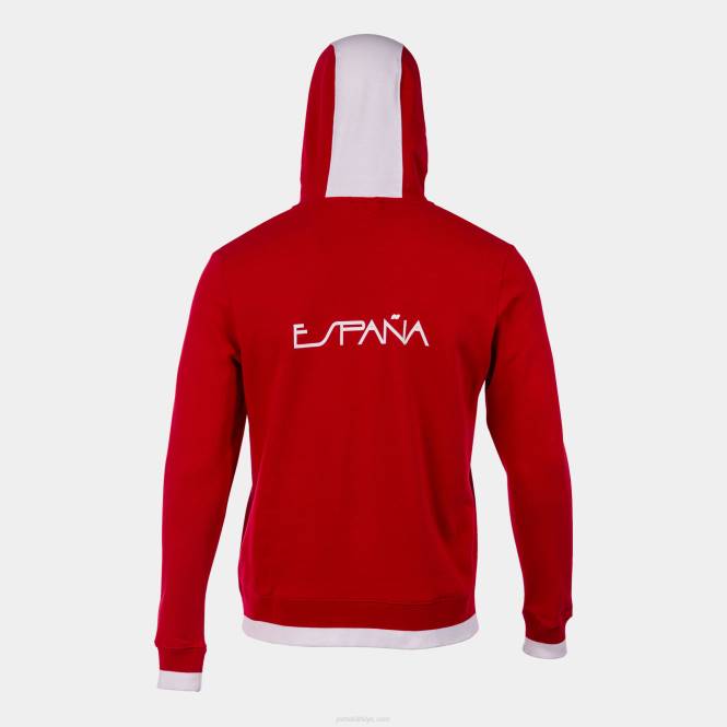 kapüşonlu kazak eğlence ispanyol olimpiyat komitesi Joma kırmızı beyaz0RJD3464