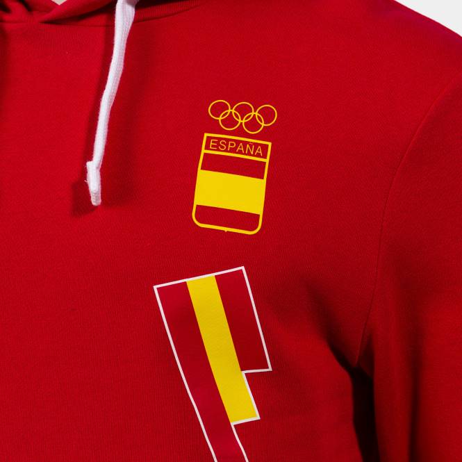 kapüşonlu kazak eğlence ispanyol olimpiyat komitesi Joma kırmızı beyaz0RJD3464