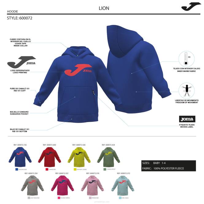 kapüşonlu kazak genç aslan Joma mavi0RJD2710