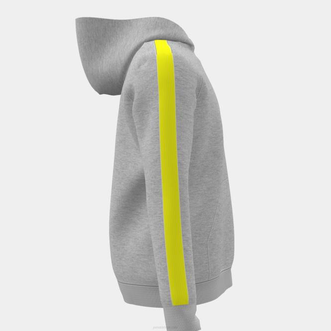 kapüşonlu kazak junior şerit Joma melanj gri kireç0RJD2782