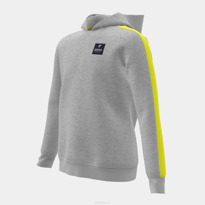 kapüşonlu kazak junior şerit Joma melanj gri kireç0RJD2782