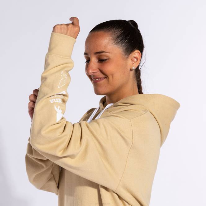 kapüşonlu kazak kentsel sokak Joma bej kadınlar 0RJD3748