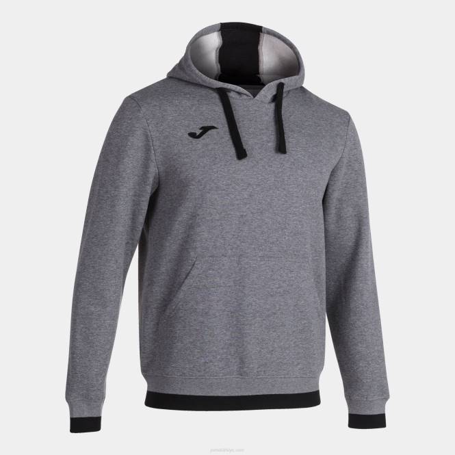 kapüşonlu kazak konfor ii Joma melanj gri siyah erkekler 0RJD4182