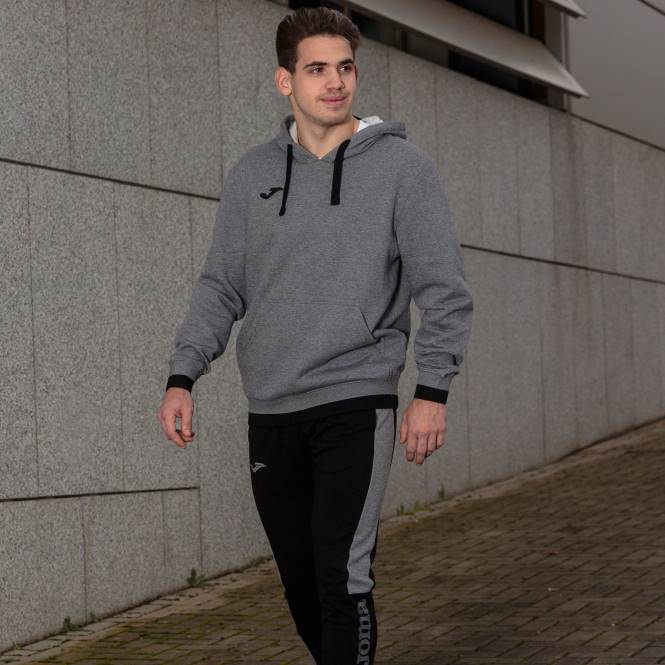 kapüşonlu kazak konfor ii Joma melanj gri siyah erkekler 0RJD4182