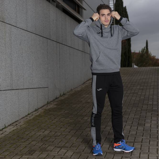 kapüşonlu kazak konfor ii Joma melanj gri siyah erkekler 0RJD4182