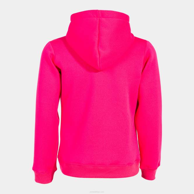 kapüşonlu kazak kız aslan Joma floresan pembe0RJD4091