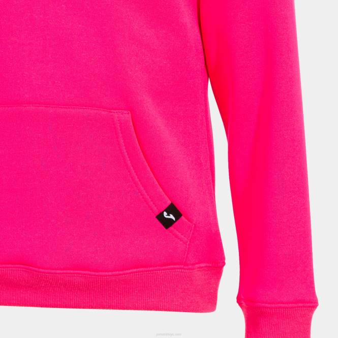 kapüşonlu kazak kız aslan Joma floresan pembe0RJD4091