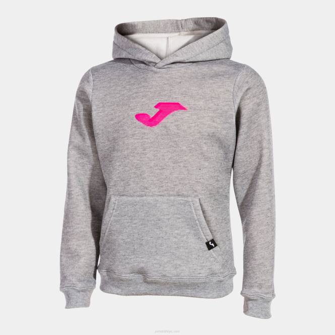 kapüşonlu kazak kız aslan Joma melanj grisi0RJD2745