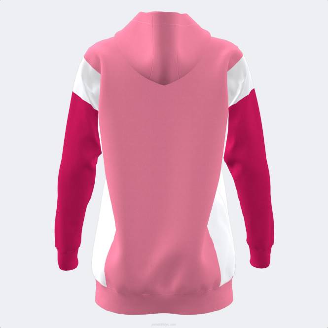 kapüşonlu kazak parkı Joma pembe kadınlar 0RJD2240