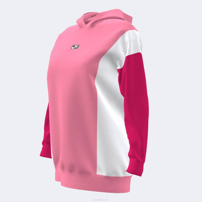 kapüşonlu kazak parkı Joma pembe kadınlar 0RJD2240