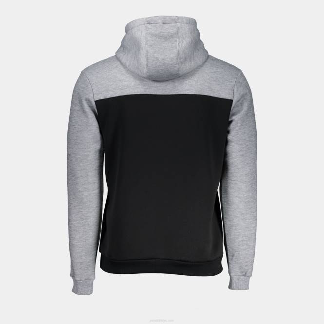 kapüşonlu kazak parkı Joma siyah melanj gri erkekler 0RJD690