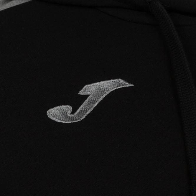 kapüşonlu kazak sokak Joma siyah melanj gri erkekler 0RJD3323