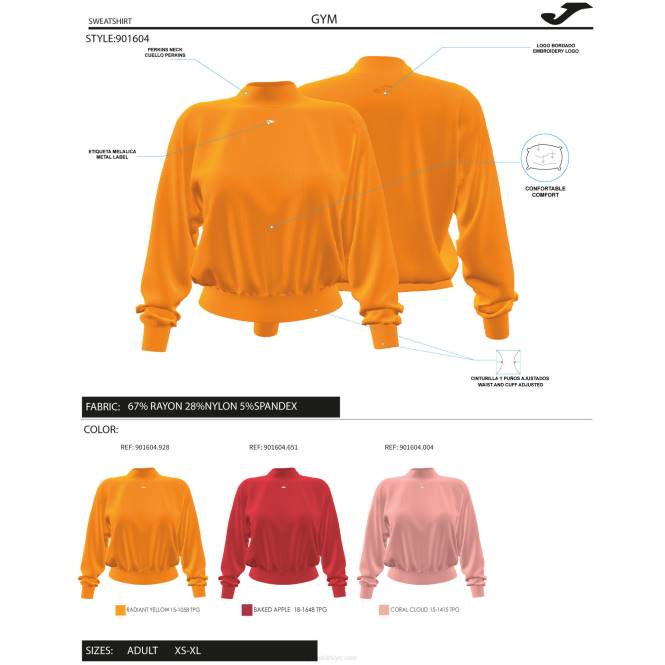 kazak çekirdeği Joma kırmızı kadınlar 0RJD3651