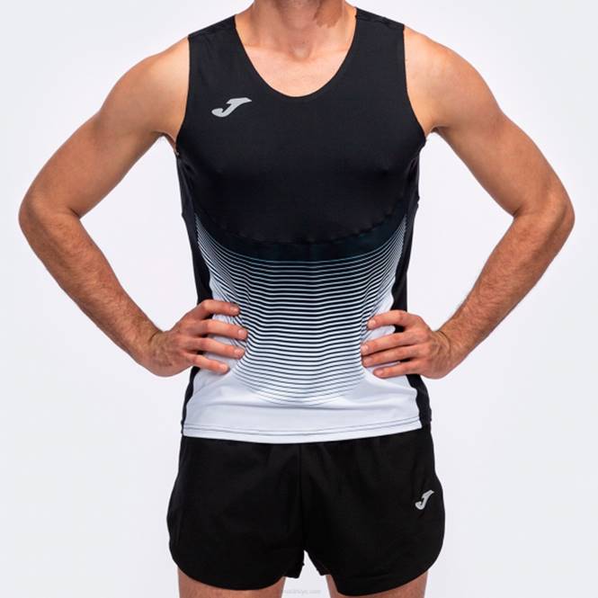 kolsuz t-shirt elit vi Joma siyah beyaz erkekler 0RJD2961