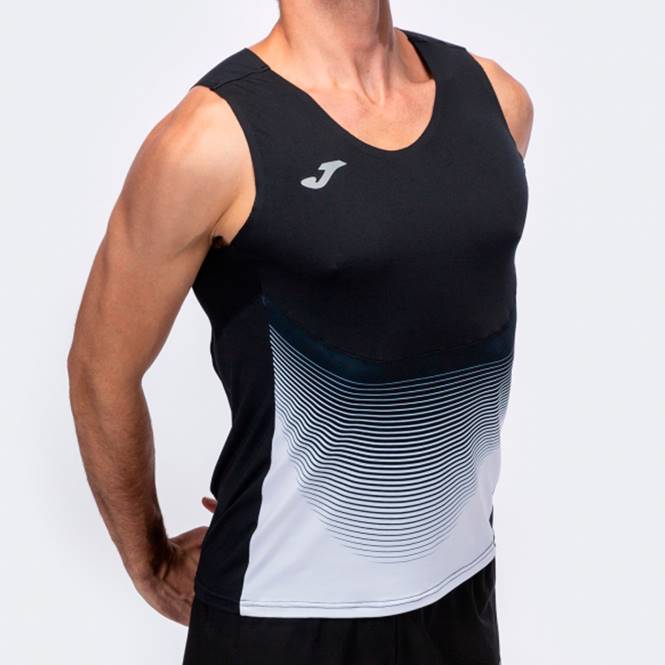 kolsuz t-shirt elit vi Joma siyah beyaz erkekler 0RJD2961