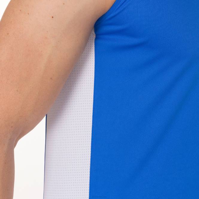 kolsuz tişört cancha iii Joma kraliyet mavisi beyaz erkekler 0RJD1313