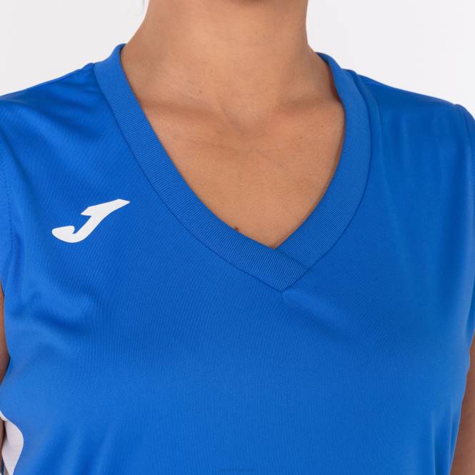 kolsuz tişört cancha iii Joma kraliyet mavisi beyaz kadınlar 0RJD3759