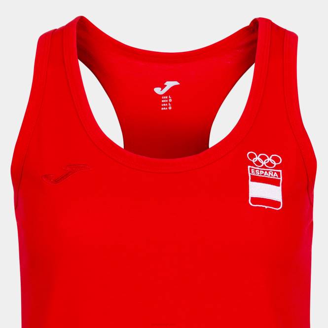 kolsuz tişört eğlence ispanyol olimpiyat komitesi Joma beyaz kadınlar 0RJD2640