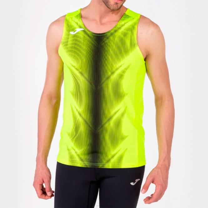 kolsuz tişört olimpia Joma floresan sarı siyah erkekler 0RJD1519
