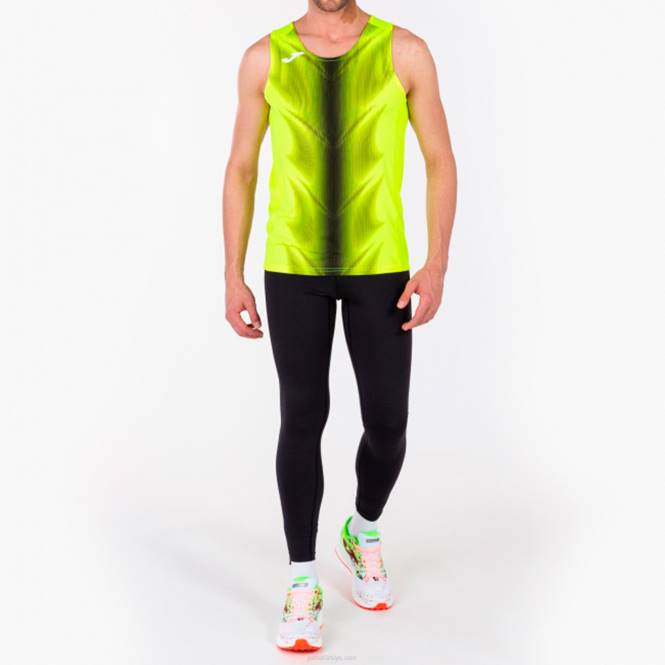 kolsuz tişört olimpia Joma floresan sarı siyah erkekler 0RJD1519