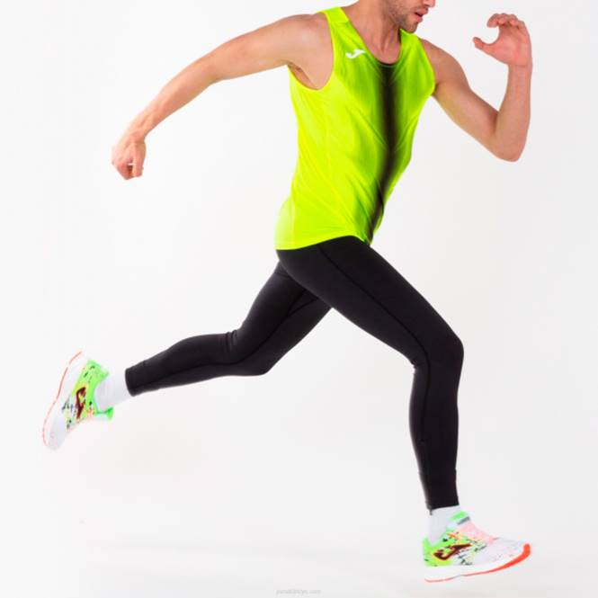 kolsuz tişört olimpia Joma floresan sarı siyah erkekler 0RJD1519