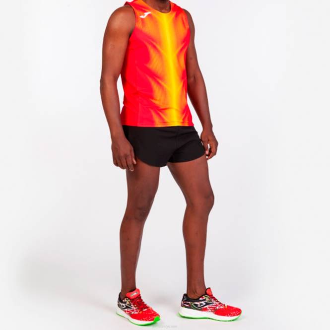 kolsuz tişört olimpia Joma kırmızı Sarı erkekler 0RJD4616