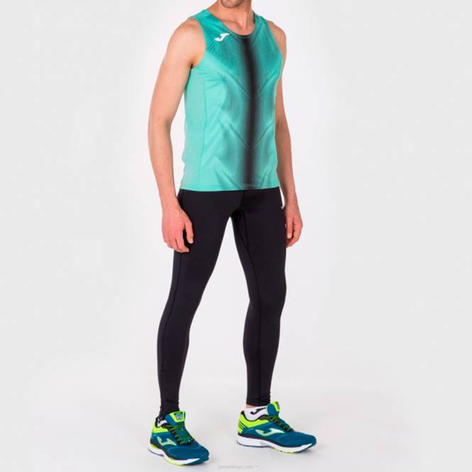 kolsuz tişört olimpia Joma yeşil siyah erkekler 0RJD4617