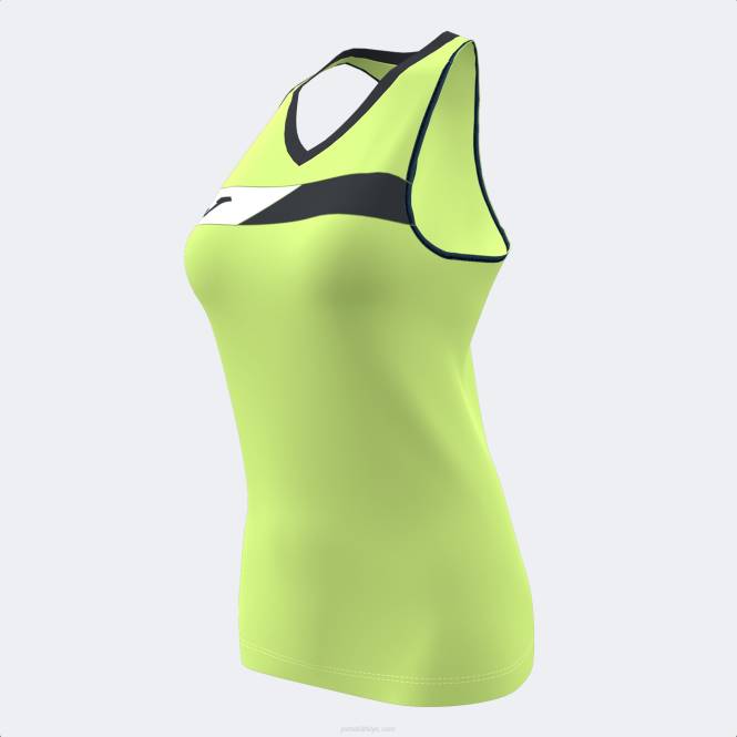 kolsuz tişört sahası Joma kireç siyahı beyaz kadınlar 0RJD2081