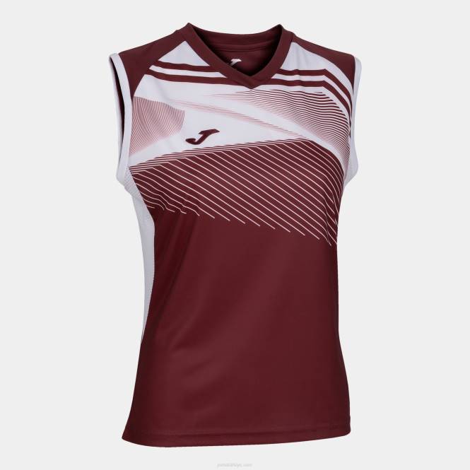 kolsuz tişört süpernova ii Joma bordo beyaz kadınlar 0RJD2427