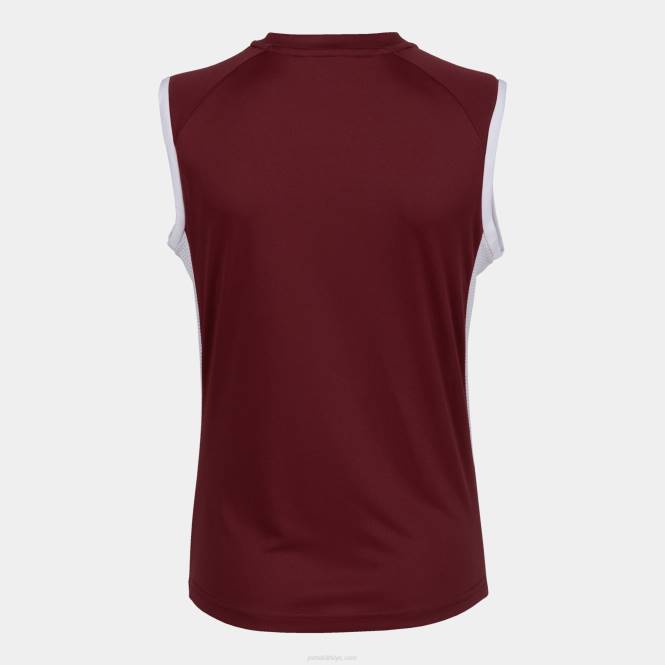 kolsuz tişört süpernova ii Joma bordo beyaz kadınlar 0RJD2427