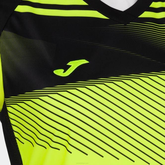 kolsuz tişört süpernova ii Joma floresan sarı siyah kadınlar 0RJD3582