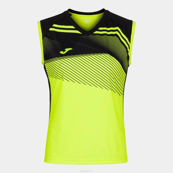 kolsuz tişört süpernova ii Joma floresan sarı siyah kadınlar 0RJD3582