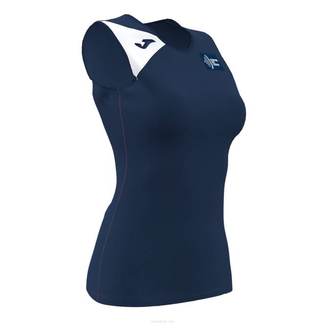 kolsuz tişört uluslararası padel federasyonu Joma lacivert beyaz kadınlar 0RJD2497