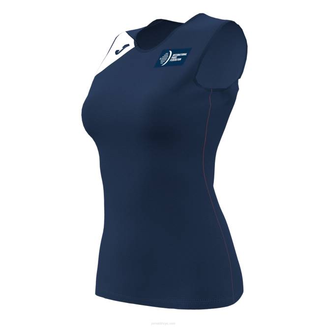 kolsuz tişört uluslararası padel federasyonu Joma lacivert beyaz kadınlar 0RJD2497