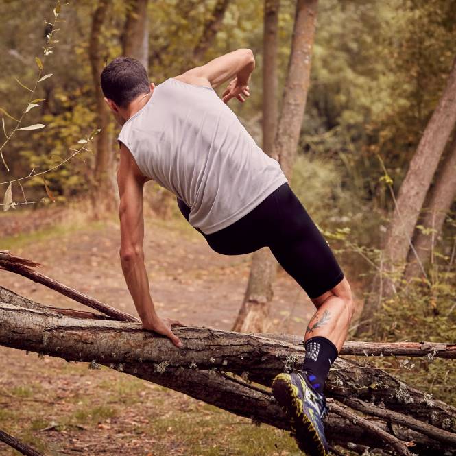 kolsuz tişört yarışı Joma melanj gri siyah erkekler 0RJD2983