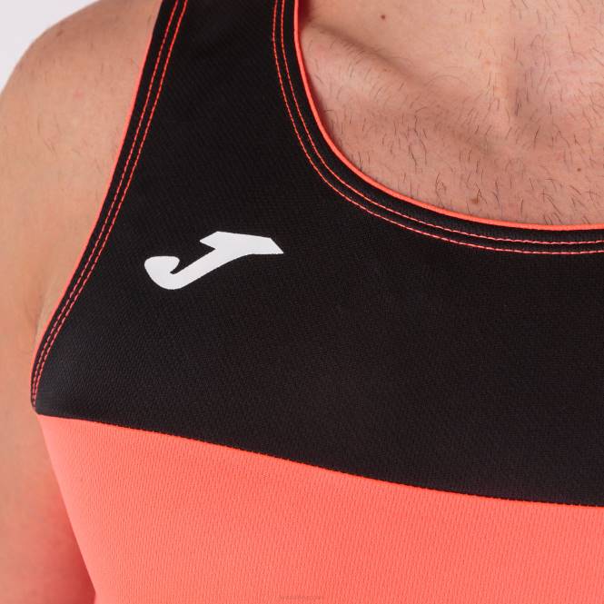 kolsuz tişört yarışı Joma mercan siyahı erkekler 0RJD4611