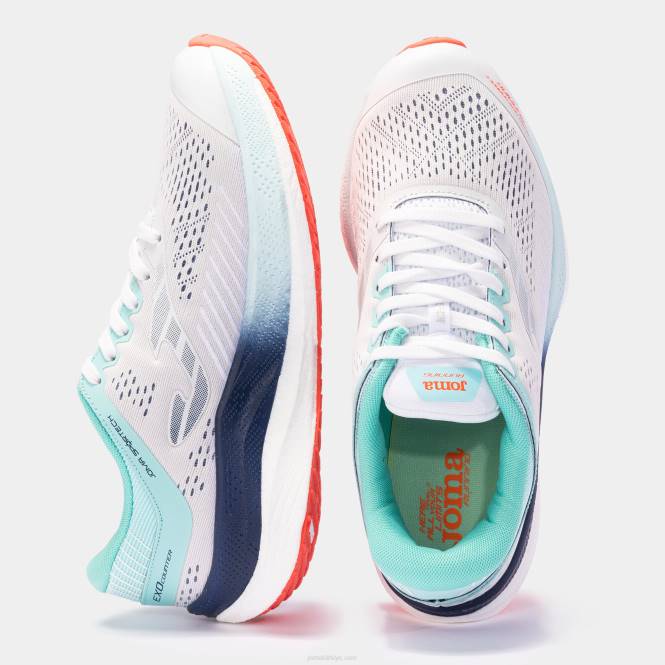 koşu ayakkabısı lider 22 Joma beyaz turkuaz erkekler 0RJD4691