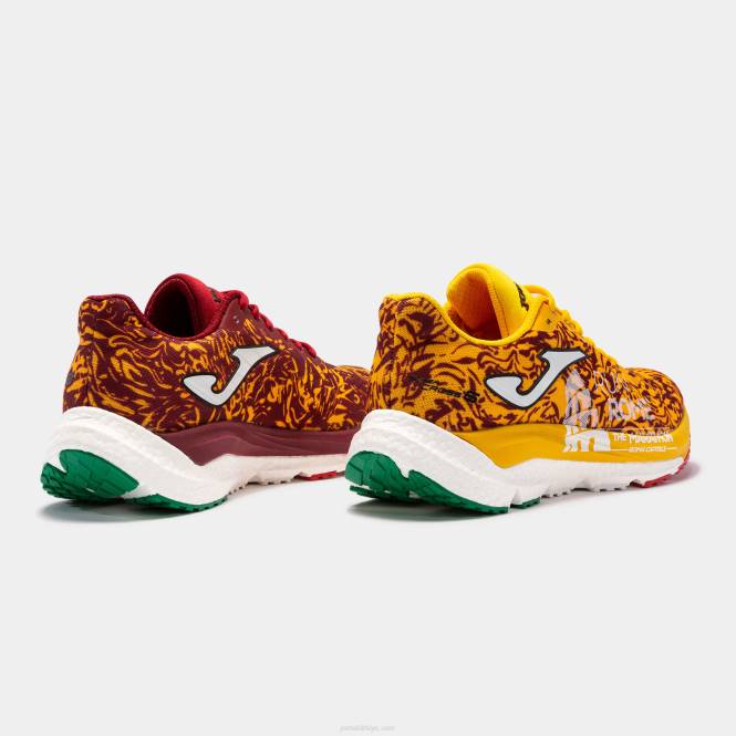 koşu ayakkabısı rsupercross 23 roma maraton Joma bordo sarısı0RJD141